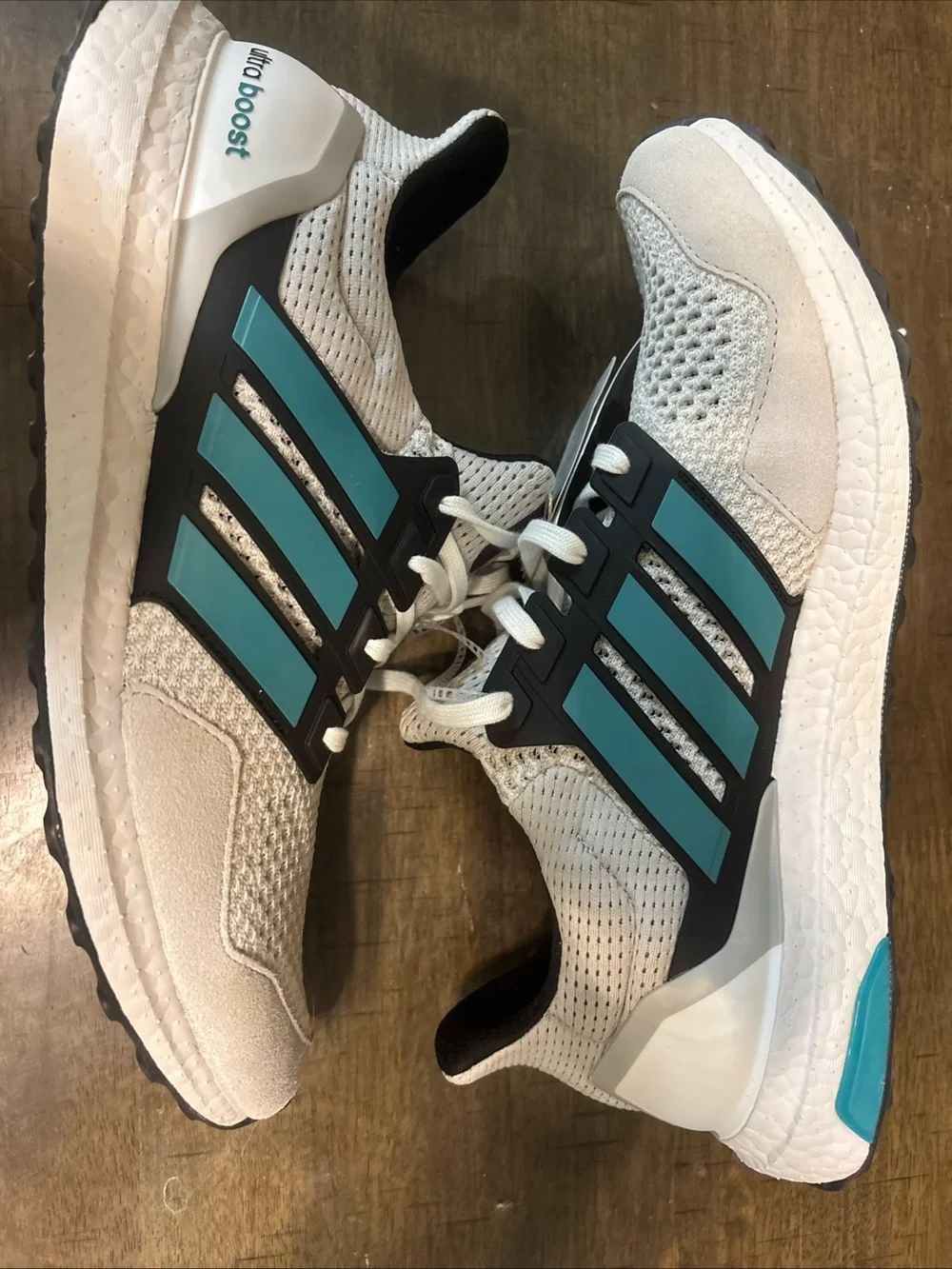 adidas Ultraboost 1.0 White with Teal Accents